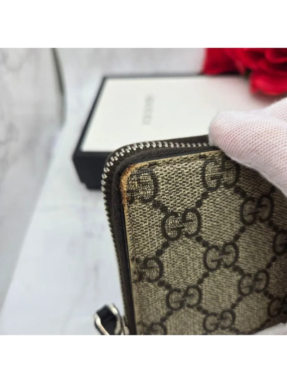 Gucci Wallet Sherry Line GG Supreme